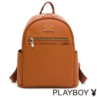 【PLAYBOY】後背包 Jazzy系列(咖色)