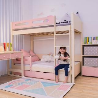 【Man & Kids 寵小孩生活家居】雙人上下舖床組(兒童成長床/兒童床架)