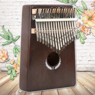 【美佳音樂】Kalimba 卡林巴琴/拇指琴-超值全配．17音桃花芯木單板-復古色/羽翼鑲貝(贈旅行包)