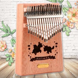 【美佳音樂】Kalimba 卡林巴琴/拇指琴-超值全配．17音桃花芯木單板-金標/獨角獸(贈旅行包)