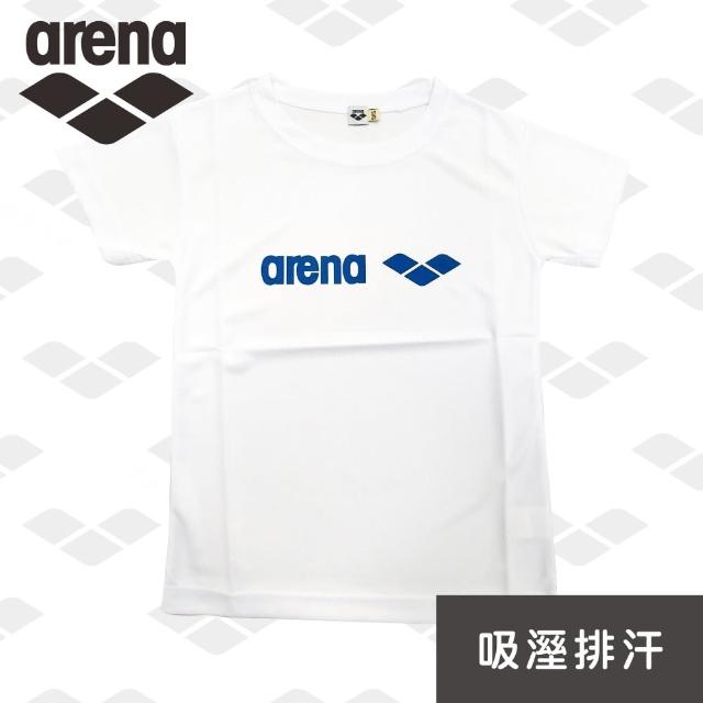 【arena】運動休閒款 吸溼排汗 青少年男女通用 吸溼排汗T卹 短版貼身 柔軟舒適耐穿速乾(ZA120415)