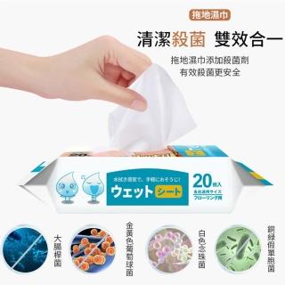 【Dagebeno荷生活】靜電除塵拖把(僅濕巾1包 不附拖把)