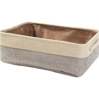 【NITORI 宜得利家居】收納籃 橫式半格型 TACK2 HALF GY(收納籃 收納盒 整理盒)