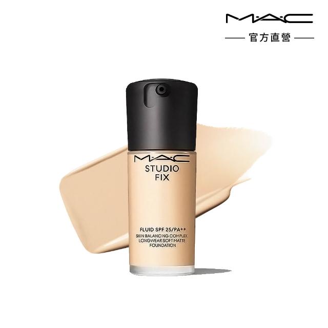 【M.A.C】自帶濾鏡底妝組(超持妝輕透濾鏡蜜粉+超持妝濾鏡粉底液 SPF25/PA++ 30ml #詐片粉底/防曬)