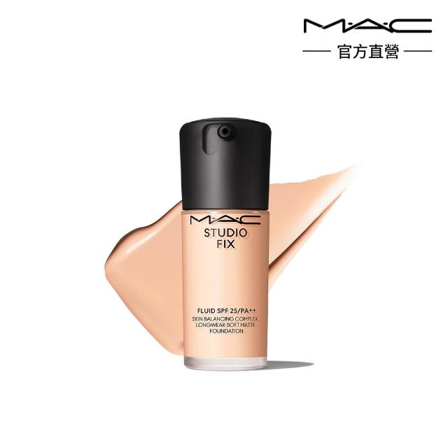 【M.A.C】自帶濾鏡底妝組(超持妝輕透濾鏡蜜粉+超持妝濾鏡粉底液 SPF25/PA++ 30ml #詐片粉底/防曬)