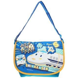 【TDL】福利品新幹線車車兒童斜背包包肩背包側背包 920493(平輸品)