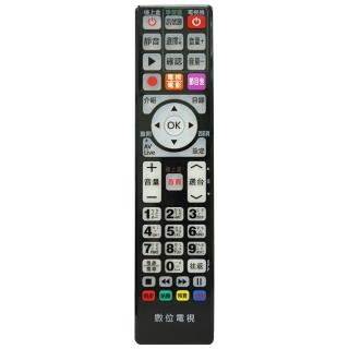 【全區版】第四台有線電視數位機上盒遙控器  MOD-5000(黑色 2入組)