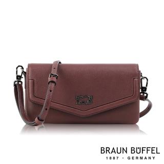 【BRAUN BUFFEL 德國小金牛】台灣總代理 奧菲莉亞-A 小型斜背包-咖啡色(BF675-720-BR)