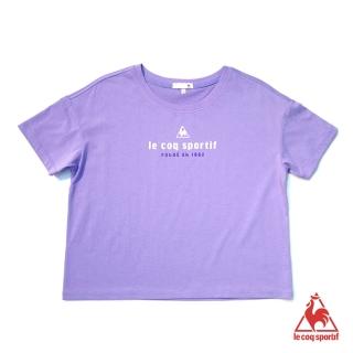 【LE COQ SPORTIF 公雞】短袖T恤 女-薰衣紫-LWN2220123