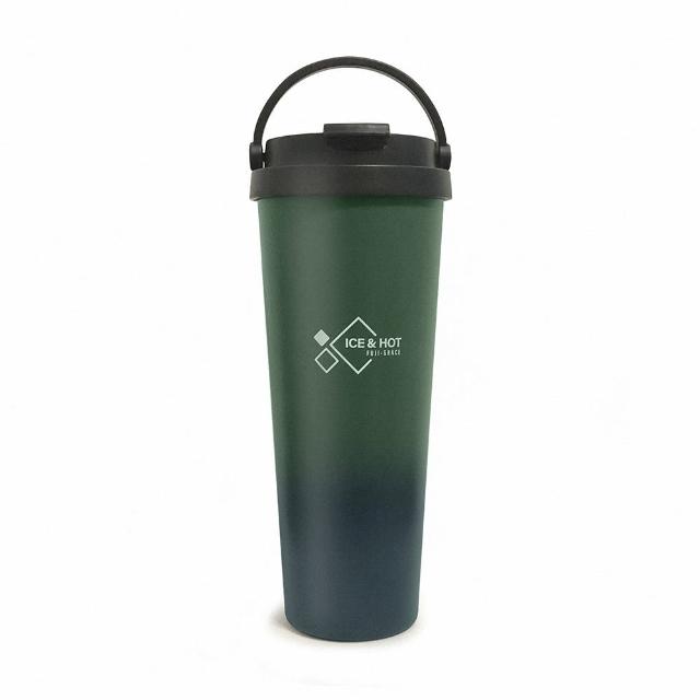 【FUJI-GRACE 日本富士雅麗】陶瓷噴層手提保溫杯700ml(FJ-934)