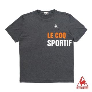 【LE COQ SPORTIF 公雞】短袖T恤 男-黑-LON2180199
