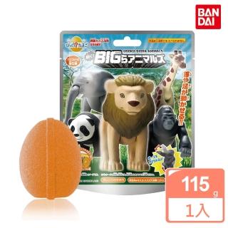 【BANDAI 萬代】BIG動物們入浴球-115g內附公仔 採隨機出貨(200ml/公仔/泡澡)