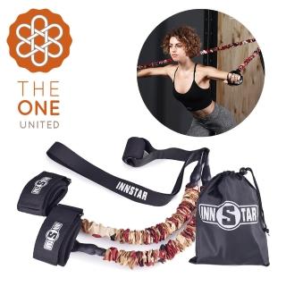【The One】瑜珈健身 多功能懸掛健身彈力訓練帶(50磅磚紅)