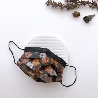 【Treasure Mask 無藏生醫】黑_花花蝴蝶 / 三層防護口罩5入裝×4入組(設計口罩/彩色口罩)