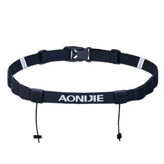【AONIJIE】奧尼捷 比賽號碼腰帶 黑