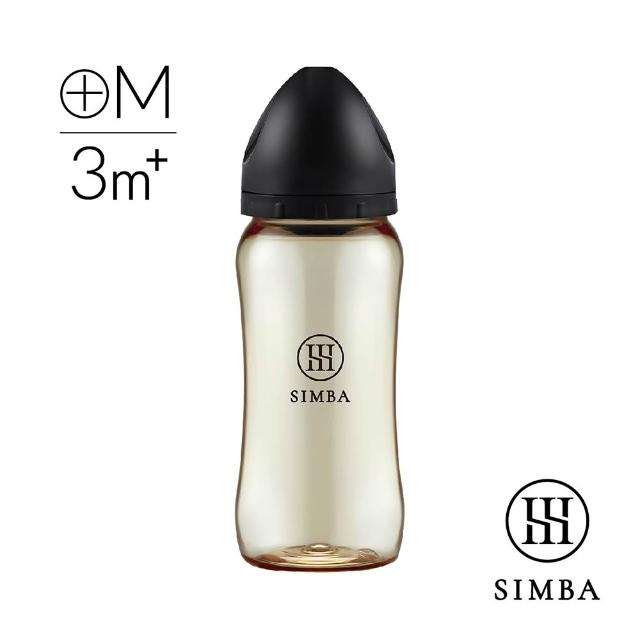 【Simba 小獅王辛巴】蘊蜜鉑金PPSU寬口防脹氣奶瓶360ml(全齡適用/主導式餵奶專用)