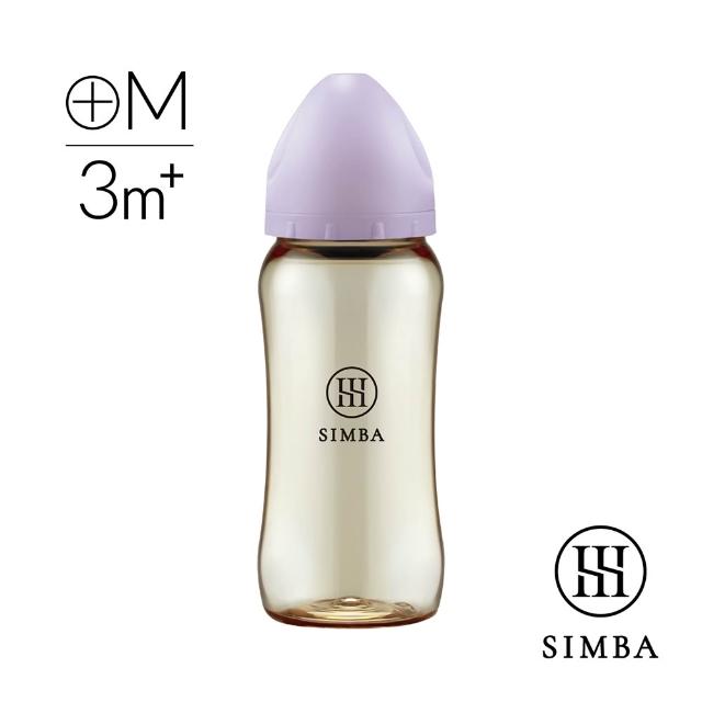 【Simba 小獅王辛巴】蘊蜜鉑金PPSU寬口防脹氣奶瓶360ml(全齡適用/主導式餵奶專用)
