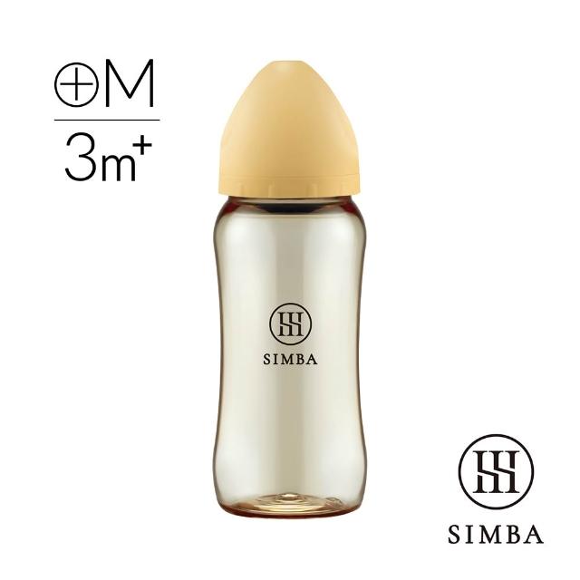 【Simba 小獅王辛巴】蘊蜜鉑金PPSU寬口防脹氣奶瓶360ml(全齡適用/主導式餵奶專用)