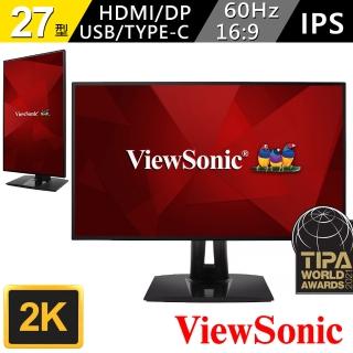【ViewSonic 優派】Colorpro VP2768A  27型 2K IPS電腦螢幕(16:9/IPS/60Hz/HDMI)
