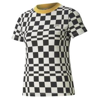 【PUMA官方旗艦】流行系列Downtown格紋短袖T恤 女性 53167701