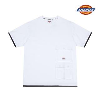 【Dickies】男女款白色純棉短袖T恤｜DK008762C4D