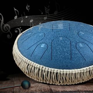 【Hluru】魯儒空靈鼓 Hluru 高端鼓 天鼓 13吋15音D調-藏青色(空靈鼓 Hluru)