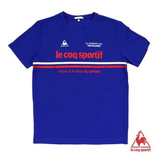 【LE COQ SPORTIF 公雞】短袖T恤 男-寶藍-LON2012736