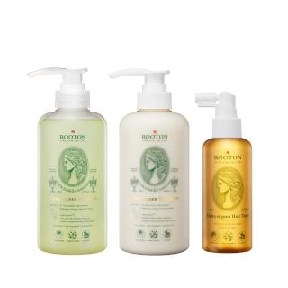 【ROOTON 官方直營】甦活植萃完善修護組-洗髮精500ml+護髮素500ml+養髮液髮根噴霧150ml(產婦友善)