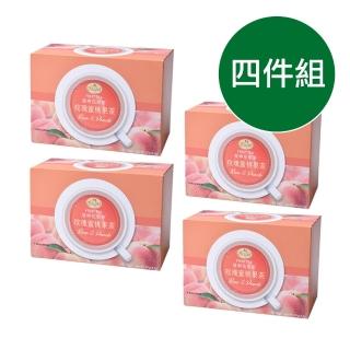 【曼寧】德國花草茶 玫瑰蜜桃果茶量販盒2gx40入x4盒(蜜桃果茶、全年暢銷口味、無咖啡因)