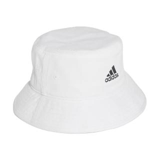 【adidas 愛迪達】漁夫帽 Cotton Bucket 男女款 愛迪達 夏日 遮陽 基本款 素色小LOGO 白黑(H36811)