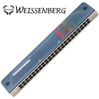 【WEISSENBERG】GEM-Sappire 22孔複音口琴-藍寶石/經典彩紋限量款(GEM-Sappire藍寶石)