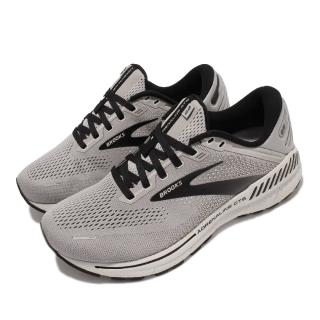 【BROOKS】慢跑鞋 Adrenaline GTS 22 男鞋 路跑 緩震 輕量 透氣網布 腎上腺素 灰 黑(1103664E012)