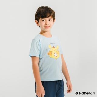 【Hang Ten】童裝-Hello Kitty印花短袖T恤-淺藍
