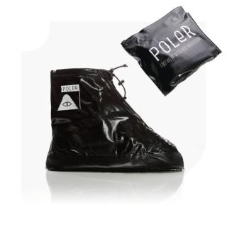 【POLER STUFF】日本限定 戶外風格雨鞋套 / 附收納袋(經典黑)