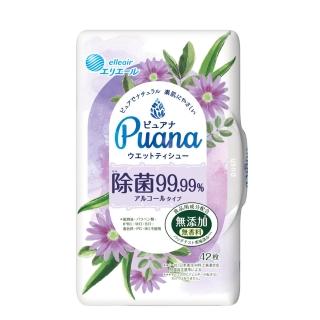 【日本大王】即期品 Puana純淨然 酒精濕紙巾盒裝42抽