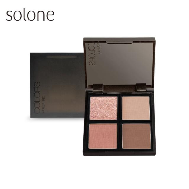 【Solone】專屬訂製特調4色眼彩盤(特調奶茶/燦耀光點系列)