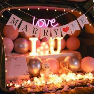 唯美浪漫後車廂求婚告白燈組1組(求婚氣球 求婚佈置 氣球佈置 求婚 告白 後車廂布置)