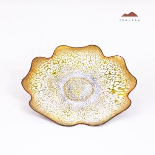 【唐泉茗茶】紅銅琺瑯盤02(林靖崧老師 茶盤 點心盤)