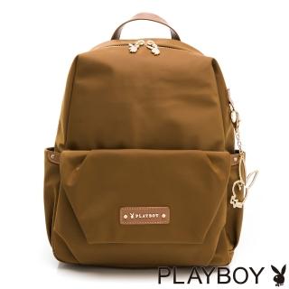 【PLAYBOY】後背包 Lively系列(咖啡色)