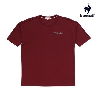 【LE COQ SPORTIF 公雞】短袖T恤 中性-暗紅-LON2380879