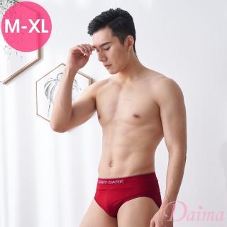 【Daima 黛瑪】抗菌除臭竹炭紗健康超彈機能三角內褲M-XXL(紅色)