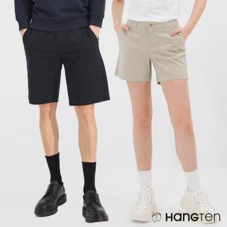 【Hang Ten】男女裝-REGULAR FIT經典彈性短褲-多款選