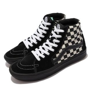 【VANS】休閒鞋 Comfycush Sk8-Hi 男女鞋 支撐 棋盤格 緩震 抓地 耐磨 情侶鞋 黑 白(VN0A3WMB17Q)