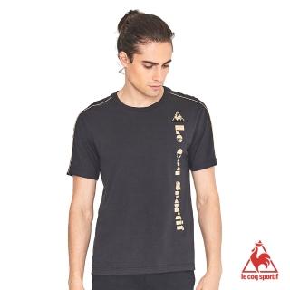 【LE COQ SPORTIF 公雞】短袖T恤 男-黑-LON2181299