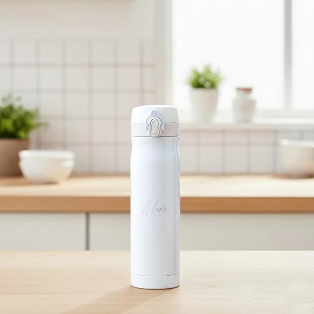 【Maru 丸山製研】輕陶瓷按壓彈蓋保溫杯500ml(鈦瓷保溫瓶/輕量陶瓷保溫/不銹鋼保溫瓶)