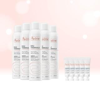 【Avene 雅漾】官方直營 活泉水穩膚噴霧300mlx5入組(保濕化妝水/舒緩乾癢敏弱)