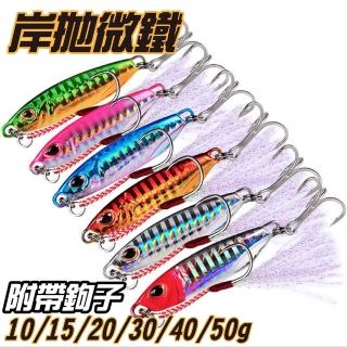 【RONIN 獵漁人】附雙鉤 飛魚雷射岸拋鐵板 30g(竹梭 煙仔 紅甘 白帶 鬼頭刀 竹莢魚)