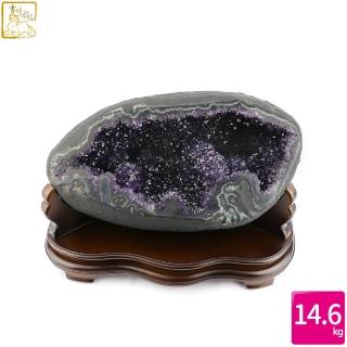 【吉祥水晶】烏拉圭紫水晶洞 14.6kg(帶動財氣)