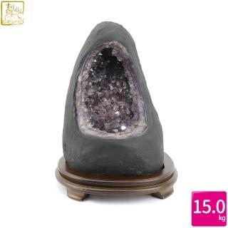 【吉祥水晶】巴西手打洞紫水晶洞 15kg(安神健康)
