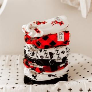 【Nora’s Nursery】美國口袋式布尿布7件組 經典格紋(環保布尿布 可水洗可重複用 附尿墊送收納袋)
